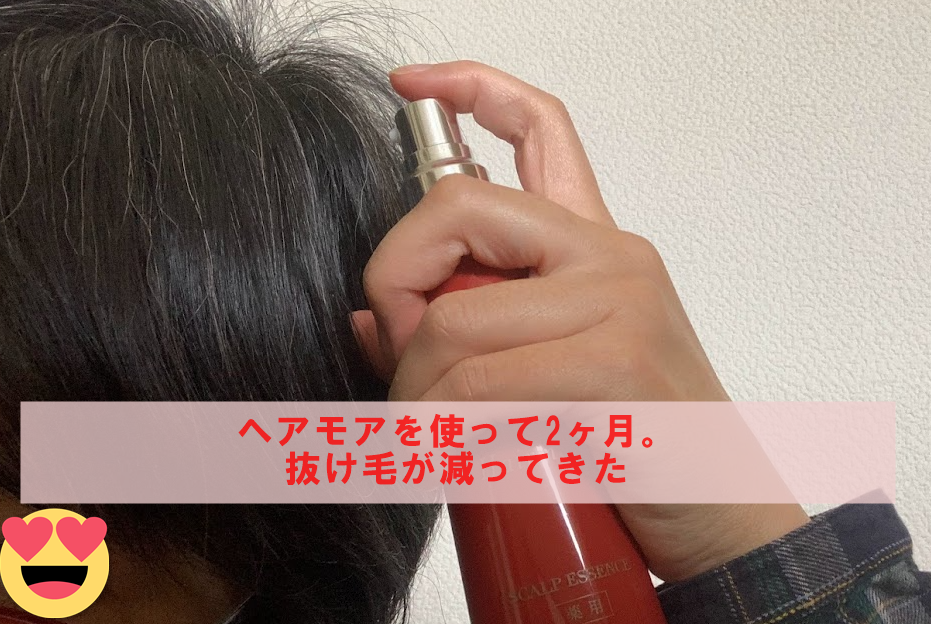 ヘアモアを使って2ヶ月