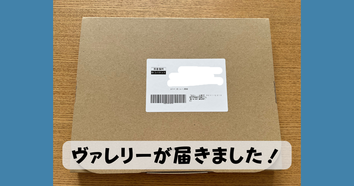 ヴァレリーが届きました