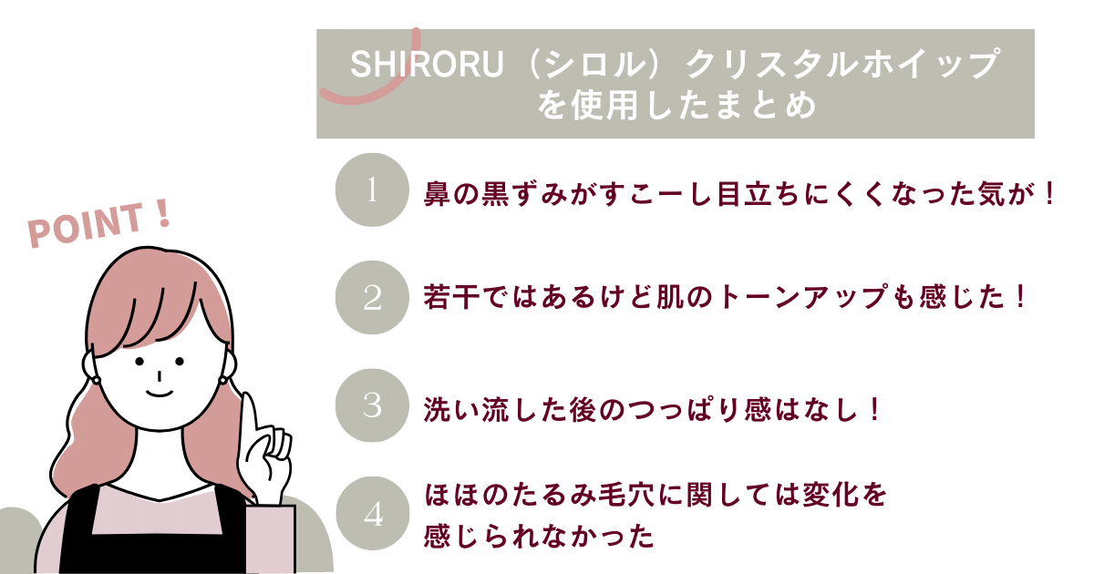 SHIRORU（シロル）クリスタルホイップまとめ