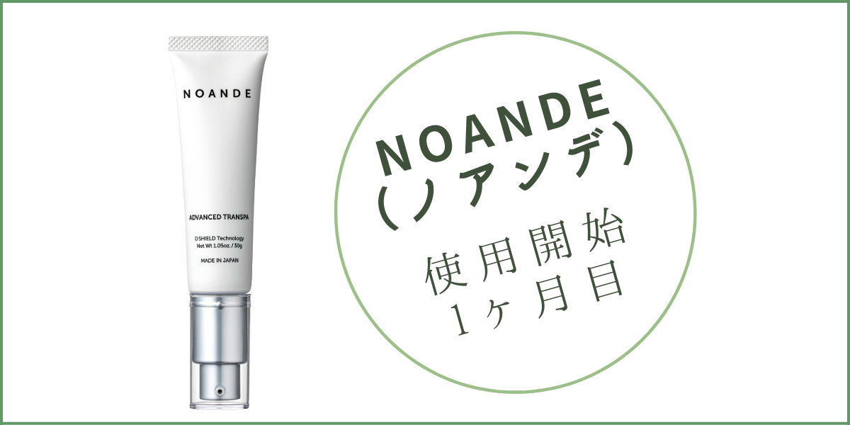 ノアンデ使用1ヶ月