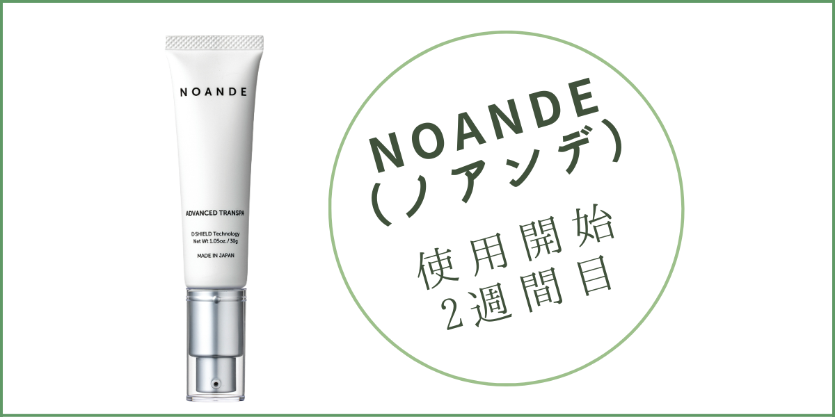 ノアンデ使用2週間
