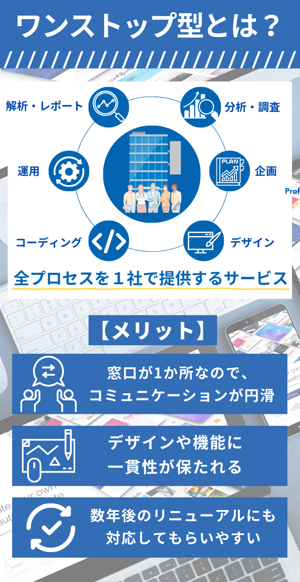 Web制作会社のワンストップ型とは